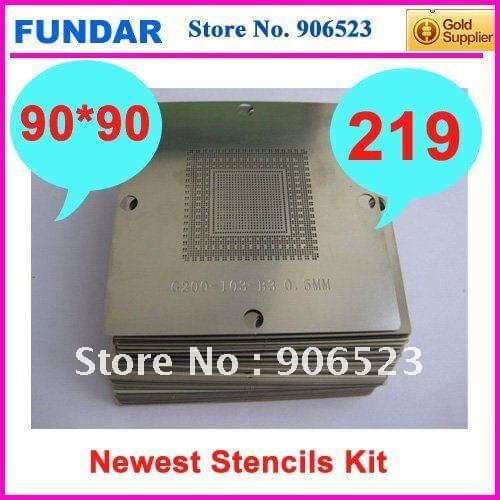 Hot sale Full set 90x90mm size 219pcs laptop computer game consoles BGA reballing stencils