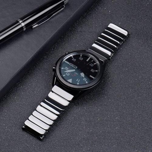 20mm 22mm Watchband Ceramic strap Watch Band Strap for Samsung Smart Watch Galaxy Watch3 45mm active2 gear s3 galaxy watch 46mm