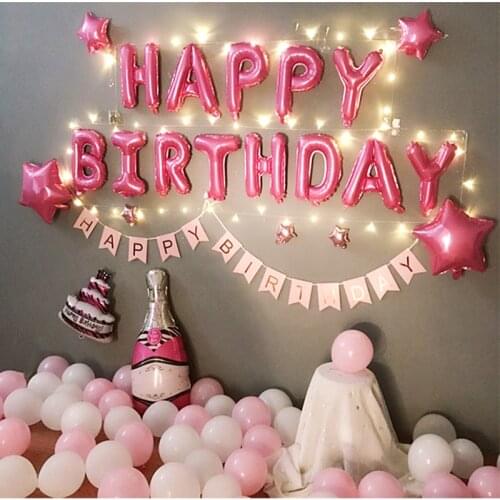 1set 16inch Letter HAPPY BIRTHDAY Balloons Multicolor Alphabe Foil Balloons Birthday Party Decoration baby Toy Kids Gift Globos