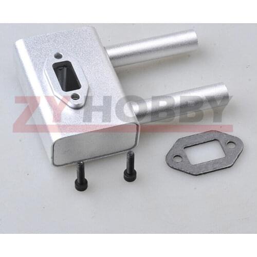 Aluminum Alloy Special Exhaust Pipe Muffler Canister for DLE35RA Engine Kits new