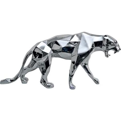 Link for VIP---2pcs no paint 70*16*32cm Top Quality Geometric Leopard Sculpture Resin Crafts Panther Statue Home Decoration