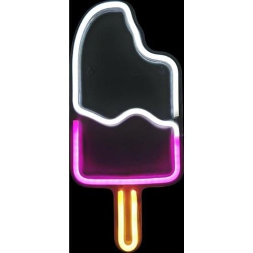 Ice Cream LED Neon Sign Light Christmas Tree Neon Bulbs for Home Party Bedroom Beer Bar Christmas Party Decoration Neon Lamp