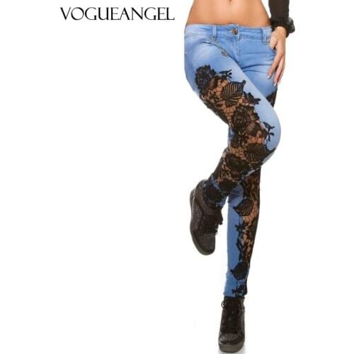 Женские зауженные джинсы VOGUEANGEL China At AliExpress