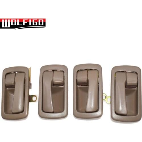 WOLFIGO Beige Inside Interior Inner Door Handles Left Right for 1992 93 94 95 1996 Toyota Camry 69206-32070,69205-32070 New