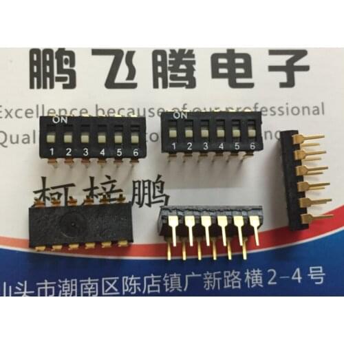 1PCS Original Japanese COPAL CWS-0601MC dial code switch 6-bit flat dial coding switch straight plug 2.54mm