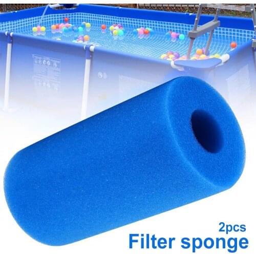 2 pieces of reusable and washable sponge swimming pool filter core pipe column accessories swimming pool sponge column