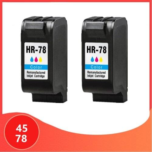 2Pack Compatible For HP45 For HP78 ink cartridges For HP 45 for hp 78 deskjet 1220c 3820 3822 6122 6127 930c 932c 940c printers