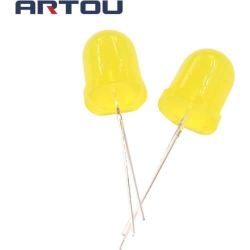 20PCS 10mm LED Lamp Ultra Bright Yellow LED Diode Yellow Light