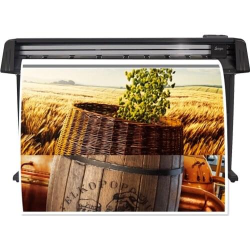 2020 New technology automatic paper/films Electric trimmer cutter with camera for advertising