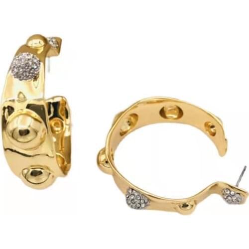 2021 Amybaby Luxury Fashion Vintage Crystal Stone Womens Stud Earring Jewelry For Party