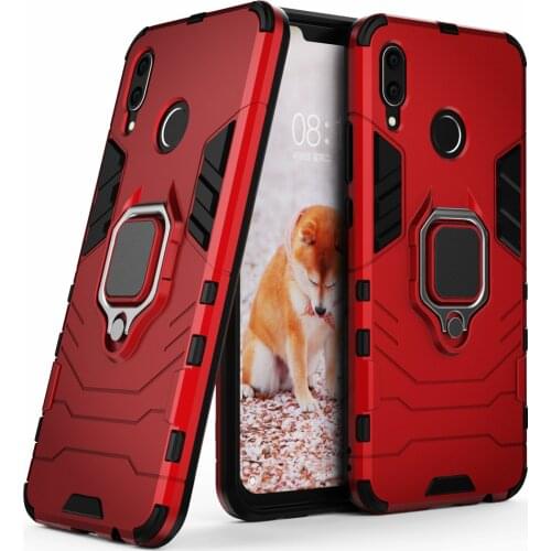 For Huawei Nova 3 Case Nova3i INE-LX2 INE-LX9 Ring Stand Bumper Silicone + PC Phone Back Cover For Huawei Nova 3i Nova3 3 i Capa