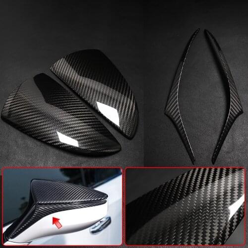 For Lexus UX ES RC LC LS RS F UX200 ES350 RC300 RC350 LC500 LS500 Carbon Fiber Car Exterior Side Wing Rearview Mirror Cover Trim