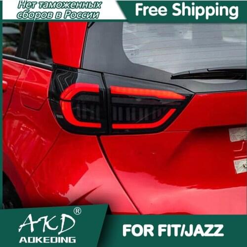 For Car HONDA FIT JAZZ GR9 Tail Lamp 2020-2021 Led Fog Lights DRL Day Running Light Tuning Car Accessories FIT JAZZ Tail Lights