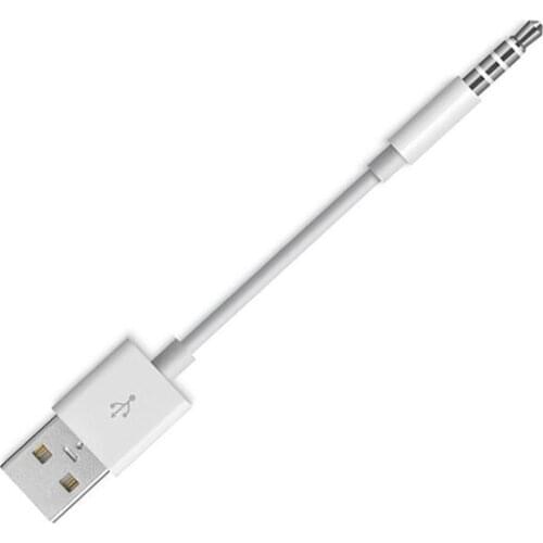 3.5mm Jack to USB 2.0 Data Sync Charger Cable for Apple iPod Shuffle 2nd 3rd 4th 5th 6th 7th USB AUX Cable adapter cord