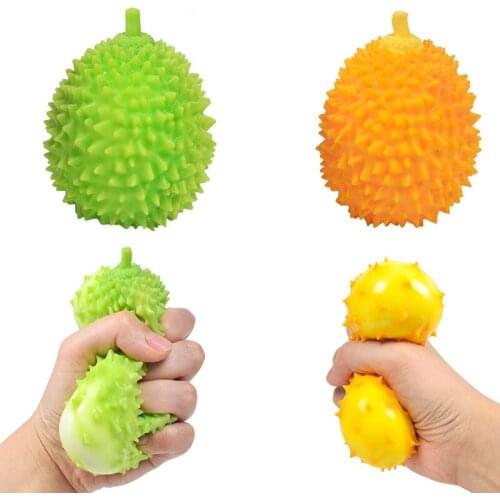 Creative Durian Stress Ball Decompression Vent Toys Autism Anti-stress Hand Relief Squishies for Children Kids Christmas Gifts