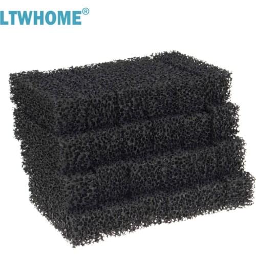 LTWHOME Compatible Carbon Filter Pad Replacement for Aqueon QuietFlow LED PRO Power Filter, 10
