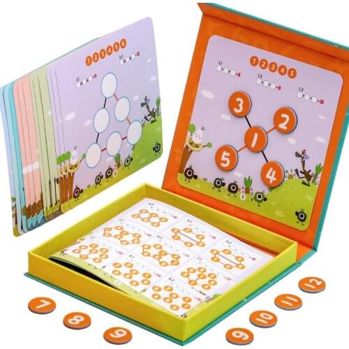 Math Game Counting Educational Toys For Children Arithmetic Logical Thinking Magnetic Number Matrix Calculation Board Games Toys