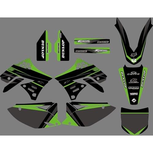 3M Customized Motorcycle Graphic Dirt Bike Sticker kit decals FOR KAWASAKI KXF250 2009-2012