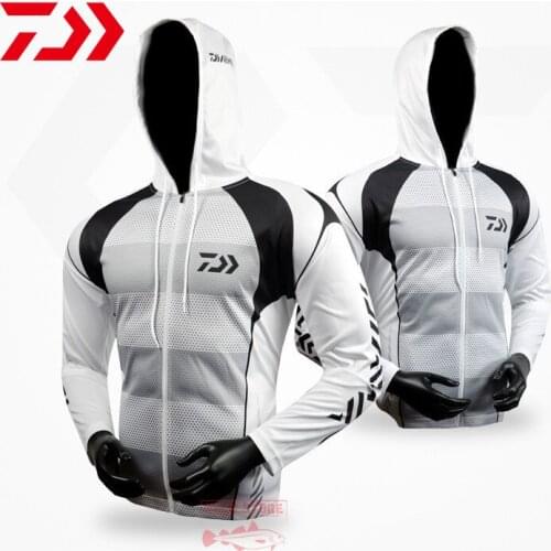 New Outdoor fishing sun protection clothing men Breathable quick-drying UV fishing clothing long sleeve hooded Fishing clothing