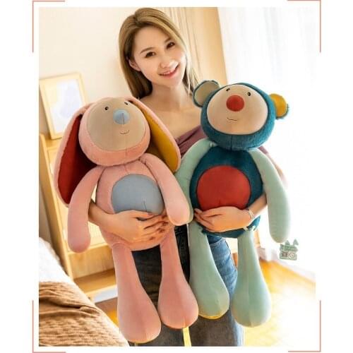 New cute Anime dolls rabbit Elephant bear Creative pillow Cushion High-quality Soothing doll christmase birthday gift