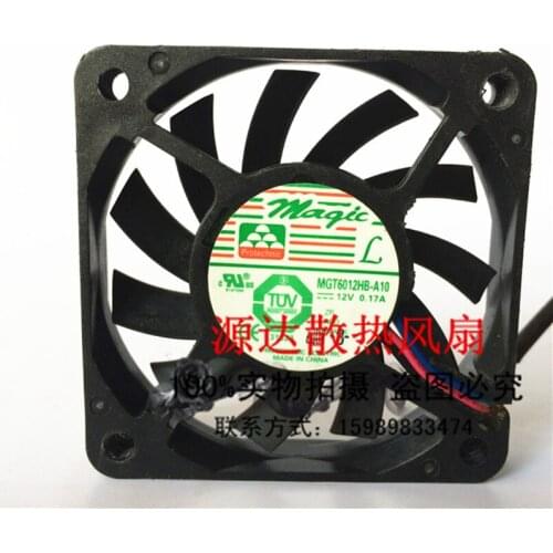 Original MGT6012HB-A10 12V 0.17A 6CM 6010 dual ball chassis power supply CPU silent fan