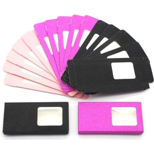 DamePapil Lash Boxes Packaging Wholesale 10/20/30/50/100 Piece Paper Box Rectangle Various Color Empty Eyelashes Boxes Vendor