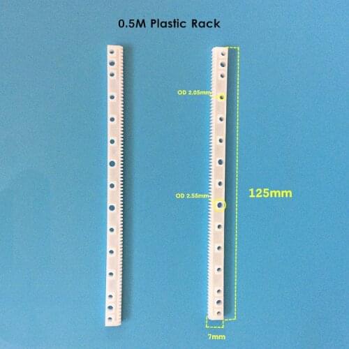 0.5M Plastic Rack Nylon Precision rack 2PCS