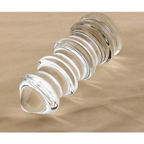 Glass butt toy BDSM accessories Crystal Butt Plug Erotic Toys Products for adults Sex toys for couples Tower ass plug Sex shop