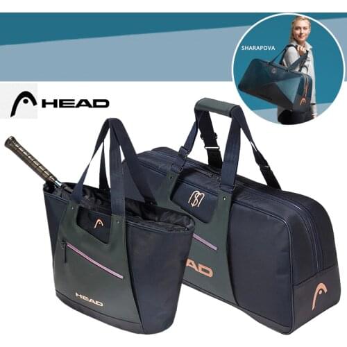 Sharapova Same Type HEAD Tennis Handbag 6 Tennis Squash Rackets Sports Bag Women Training Badminton Racquets High-end Backpack