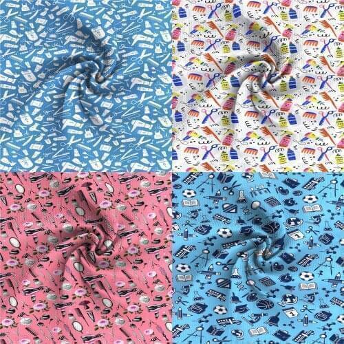 50*145cm Patchwork Scissors Bullet Textured Liverpool Fabric Tissue Sewing Quilting Fabrics Needlework Material DIY Handmade