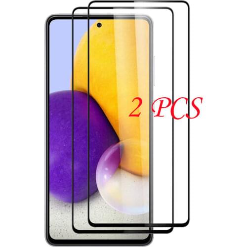 2 PCS/Lot 9H Full Cover Tempered Glass for Samsung Galaxy F62 M62 A32 4G A325 A52 A72 A12 A42 5G A02S A02 Screen Protector Flim