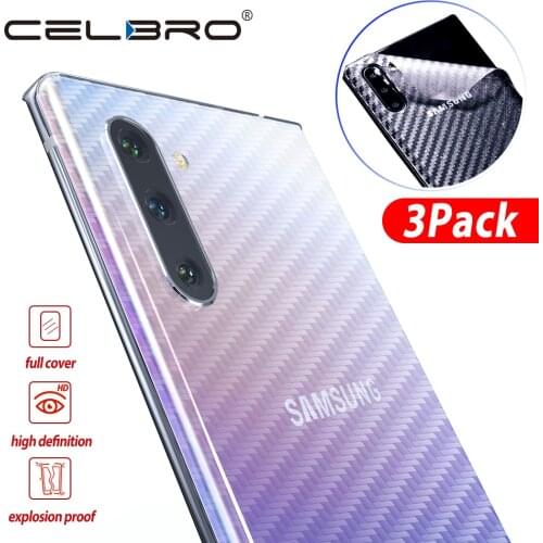 Carbon Fiber Screen Protector For Samsung Galaxy Note 10+ 10 S10 Plus S10E 5G Matte Back Cover Protective Guard Film Protection