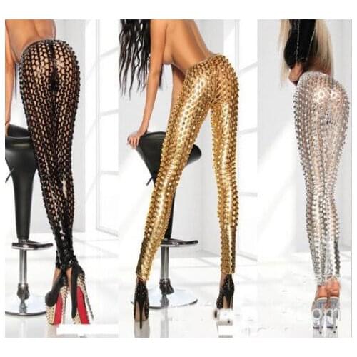 3 Color Women Sexy Patent Leather Japaned Pencil Pants Glossy Wetlook Latex Skinny Jeggings Stretch Chic Slim Leggings Clubwear