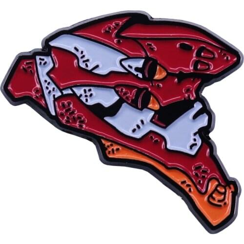 Evangelion mecha heads badge cool animation collection