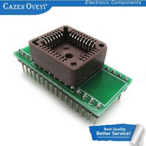 1pcs/lot Domestic IC Test Socket PLCC32 turn DIP32 adapter adapter blocks the conversion Block burning seat parts In Stock