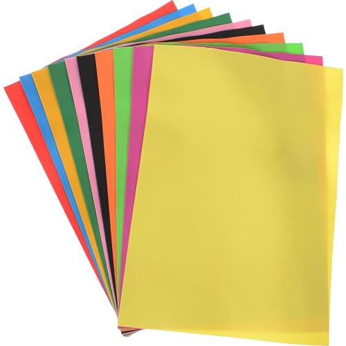 10Pcs/lot A4 Thick Multicolor Sponge Foam Paper Fold Scrapbooking Paper Craft DIY Scrapbooking Stamping Craft Paper Handwork