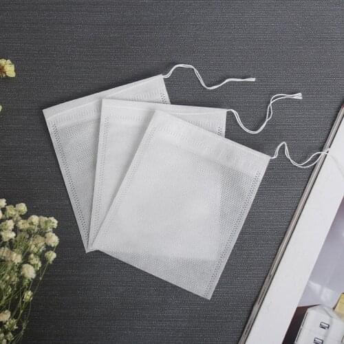 100Pcs/Lot Teabags 3 Size Empty Scented Tea Bags With String Heal Seal Filter Paper for Herb Loose Tea Kitchen Accessories