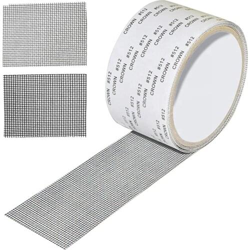 2M/Roll Window Net Repair Broken Hole Tape Anti-mosquito Mesh Sticky Patch Glass Fiber Door Window Mosquito Net Repair Patch