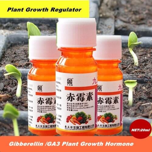 20ml Garden Gibberellic Acid Ga3/Gibberellin /GA3 Plant Growth Hormone With Water Soluble fertilizer home garden