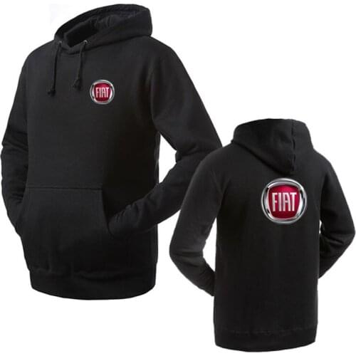 2021 Brand Clothing Fiat logo Fashion pullover Hoodie New Casual Men Hoodies Sweatshirts Printed Pullover Hoodie Cotton