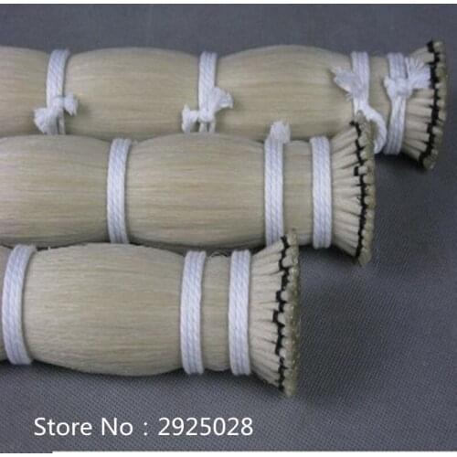 250g AAA violin viola cello Mongolia natural white bow hair horse tail hair length 94cm Free Shipping