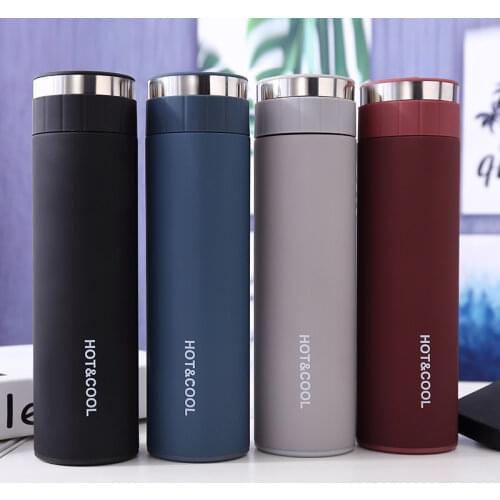 450ml Stainless Steel Thermos Drinking Water Bottle For Girls Travel Vacuum Flasks Thermoses Thermal Coffee Tea Mugs Cup