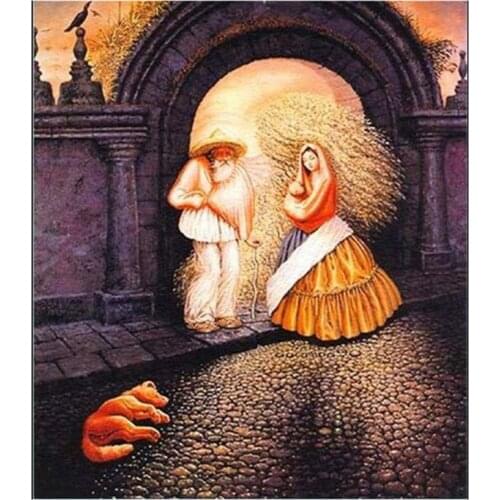 5D DIY Full Round Diamond Painting Character & Psychological Test 3D Embroidery Cross Stitch Rhinestone Mosaic Home Decor YC926