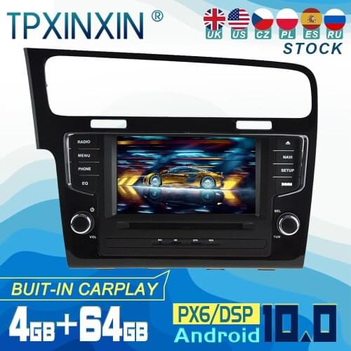 For Volkswagen VW Golf 7 MK7 2014-2016 Android 10 Carplay Radio Player Car GPS Navigation Head Unit Car Stereo WIFI DSP BT