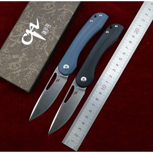 CH Original CH3015 Folding knife D2 blade G10 steel handle outdoor camping Tactics hunting pocket fruit kitchen Knives EDC tool