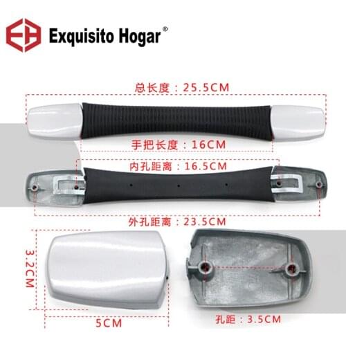 Suitcase Pull Rod Box Handle Fitting Pull Rod Handle Suitcase Fix Holders Box Pull Carry Strap Luggage Repair Handle Part
