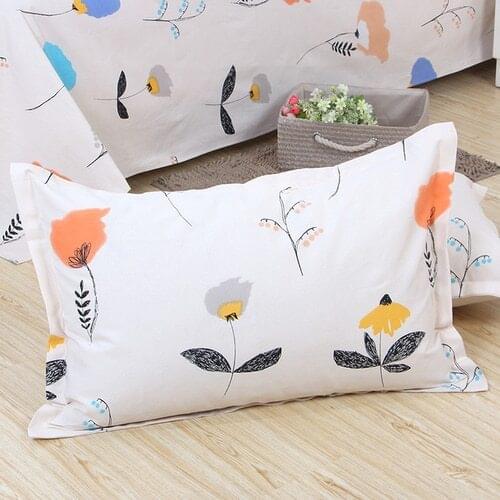 Multiple Styles Available Pure Cotton Old Coarse 2 Pillowcase Adult Pillowcase Large Single Student Cotton Small Pillowcase