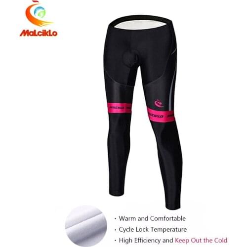 Fleece Cycling Pants MTB Bicycle Tights Culotte Ciclismo Hombre Invierno Warm Mountain Bicicleta Trousers With 5D Gel Pad Women