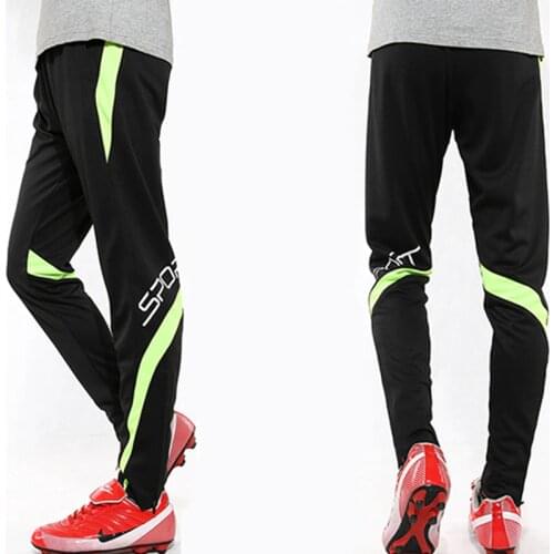 Football pants Boys Men Soccer Training Trousers Kids Slim Football Jogging Pants Workout Gym Fitness Running Sport Pants Zipper