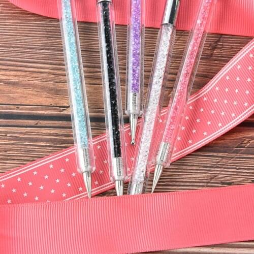 Hot Sale 1Pc Nail Art Rhinestones Gems Beads Sequins Pick Up Dotting Self-adhesive Wax Pencil Picker Pen